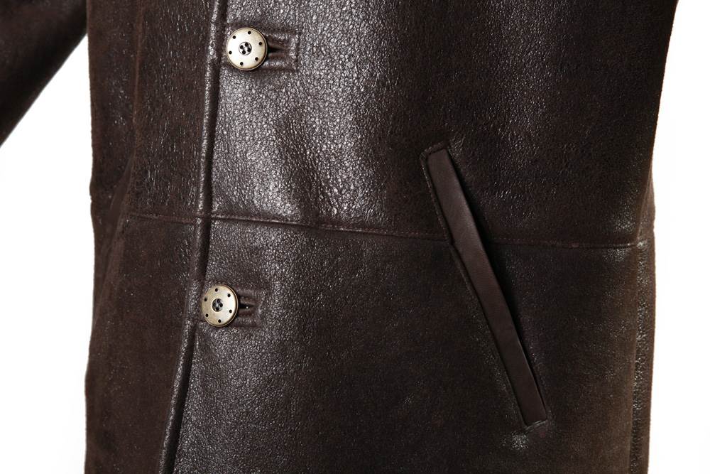 'GAËTAN' Manteau homme en Peau de mouton retourné véritable